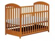 Postýlka Drewex Sara teak se šuplíkem a stahovací bočnicí Postýlka Drewex Sara teak se šuplíkem a stahovací bočnicí
