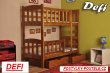 Patrová postel Defi dub + matrace + šuplíky + rošty Patrová postel Defi dub + matrace + šuplíky + rošty