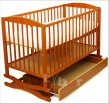 Postýlka RADEK II se šuplíkem a kolíbkou teak Postýlka RADEK II se šuplíkem a kolíbkou teak