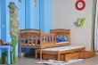 Postel masiv Junior + matrace + šuplíky + rošty olše Postel masiv Junior + matrace + šuplíky + rošty olše