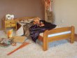 Postel z masivu Syntia olše 80 x 200 cm borovice