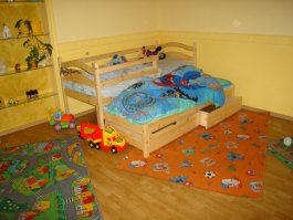Zvětšit Postel Tornádo dvojlůžko + matrace, šuplíky a rošty Zvětšit Postel Tornádo dvojlůžko + matrace, šuplíky a rošty
