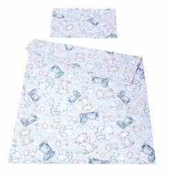 Povlečení do postýlky 120/90 cm - safari / zebra