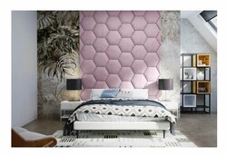 Čalouněný panel Hexagon 5 cm - levandulová 13