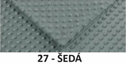 Dětský čalouněný panel MINKY - šedá