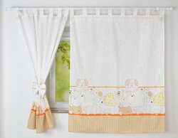 Dětské závěsy 120x160 cm ZOO - bílá