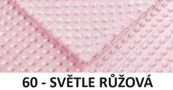 Dětský čalouněný panel MINKY - světle růžová