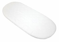 Mušelínové prostěradlo do kočárku / bílá