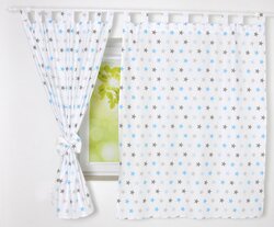 Dětské závěsy 120x160 cm s modrými hvězdami