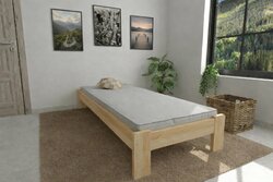Postel z masivu borovice Adam 90x200 cm + rošt ZDARMA