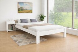 Zvýšená postel Celle bílá 120/200 cm z masivu+rošt ZDARMA