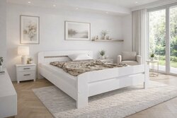 Zvýšená postel Andula 160x200 cm + rošt ZDARMA - bílá