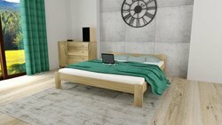 Postel z masivu Anetka 160 x 200 cm + matrace Relax + rošt ZDARMA