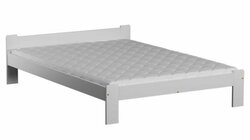 Postel z masivu Anetka 120 x 200 cm - BÍLÁ + rošt ZDARMA
