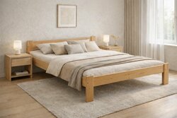 Postel z masivu Anetka 120 x 200 cm + rošt ZDARMA