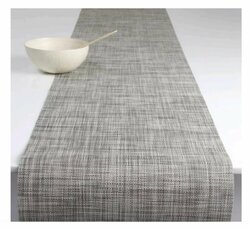 Prostírání pletené PVC 1 kus - běhoun - šedá