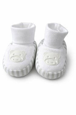 Kojenecké ponožky méďa bílý 0-6m Kojenecké ponožky méďa bílý 0-6m