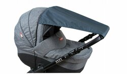 Clona na kočárek - grafitová