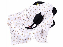 Mušelínová deka do autosedačky 80x80 cm - tygříci