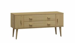 Komoda z masivu borovice Nord K3/2S 175/58,5/42 cm / přírodní Komoda z masivu borovice Nord K3/2S 175/58,5/42 cm / přírodní