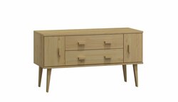 Komoda z masivu borovice Nord K3/2S 135/58,5/42 cm / přírodní Komoda z masivu borovice Nord K3/2S 135/58,5/42 cm / přírodní