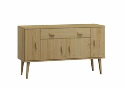 Komoda z masivu borovice Nord K5/1S/2D 175/75/42 cm  / přírodní