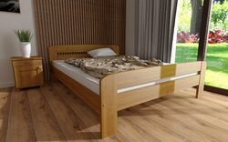 Postel z masivu borovice Bohdana 160x200 olše + rošt ZDARMA