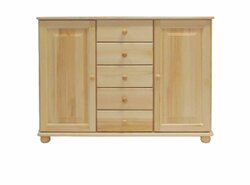Komoda z masivu borovice KN37 118/85/42 cm Komoda z masivu borovice KN37 118/85/42 cm