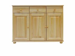 Komoda z masivu borovice KN39 118/85/42 cm Komoda z masivu borovice KN39 118/85/42 cm