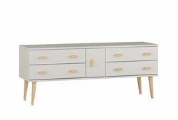 Komoda z masivu borovice Nord K4/2S 155/58,5/42 cm / přírodní Komoda z masivu borovice Nord K4/2S 155/58,5/42 cm / přírodní