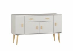 Komoda z masivu borovice Nord K5/1S/2D 175/75/42 cm / bílá Komoda z masivu borovice Nord K5/1S/2D 175/75/42 cm / bílá