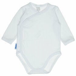 Kojenecké bavlněné body celopropínací - bílé 62