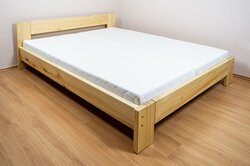 Postel Káťa z masivu borovice 4 cm - 180x200 cm + rošt ZDARMA