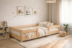 Rostoucí postel Montessori Tobi 90x200 cm + rošt ZDARMA Rostoucí postel Montessori Tobi 90x200 cm + rošt ZDARMA