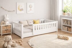 3v1 Rostoucí postel Montessori Lora bílá 90/200 cm + rošt ZDARMA 3v1 Rostoucí postel Montessori Lora bílá 90/200 cm + rošt ZDARMA