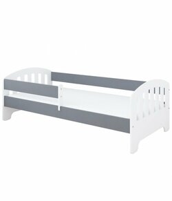 Postel Kvido 160/80 cm - bílá/ šedá 