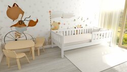 Postel Montessori Matylda 90x200 cm - BÍLÁ + rošt ZDARMA 