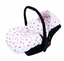 Lehký fusak z mušelínové bavlny - růžový květ