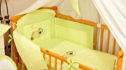 Luxusní vyšívaná sada do postýlky 3-dílná - model 502 Luxusní vyšívaná sada do postýlky 3-dílná - model 502