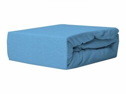 Prostěradlo froté LUX s gumkou 140/70 cm - modrá