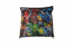 Dětský povlak na polštář 40x40 cm - Lego / tmavě hnědá