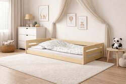 Postel z masivu Betka 160/80 cm + rošt ZDARMA