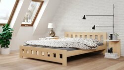 Postel Mirek 180x200 cm masiv smrk 3,5 cm + rošt ZDARMA Postel Mirek 180x200 cm masiv smrk 3,5 cm + rošt ZDARMA