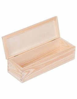 Přírodní dřevěná dárková krabička - 28x9x8 cm Přírodní dřevěná dárková krabička - 28x9x8 cm