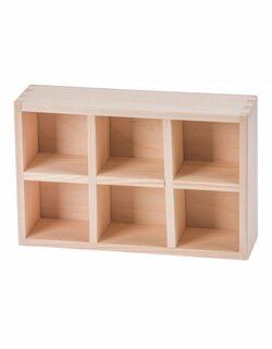 Praktický dřevěný organizér - 19x12x5,5 cm
