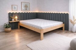 Čalouněný panel Plot 3 cm - šedá 18