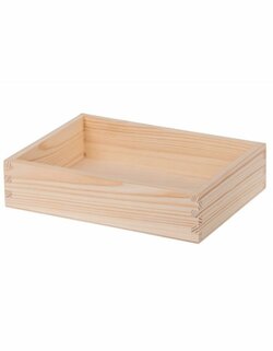 Bedýnka z borovicového dřeva - 22x16x5 cm Bedýnka z borovicového dřeva - 22x16x5 cm