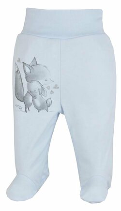 Kojenecké bavlněné polodupačky Foxy modré - vel. 62
