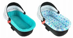 Oboustranné polstrování do korbičky + matrace - dino