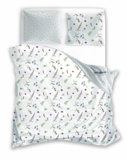 Povlečení bavlněné 140/200 + 70/90 - květ